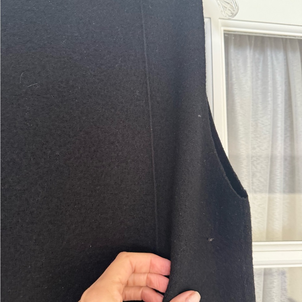 COS Black Boiled Wool Sleeveless Mini Dress - Picture 13 of 14